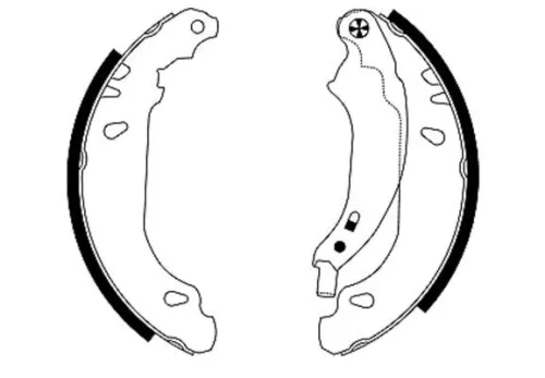 TEXTAR Brake Shoe Set (91053800)