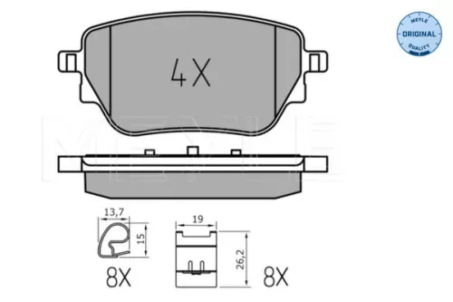 MEYLE Brake Pad Set, disc brake (0252298617)