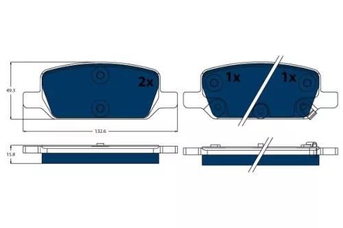Brake Pad Set, disc brake