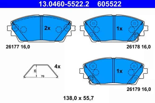 Brake Pad Set, disc brake