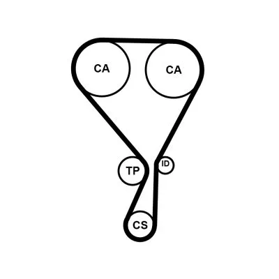 CONTINENTAL CTAM Timing Belt Kit (CT1228K2)