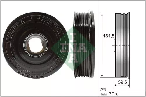 Schaeffler INA Belt Pulley, crankshaft (544017710)