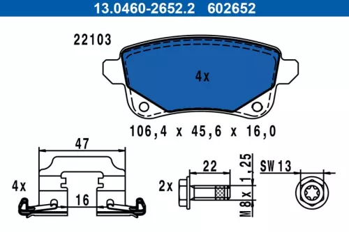 Brake Pad Set, disc brake