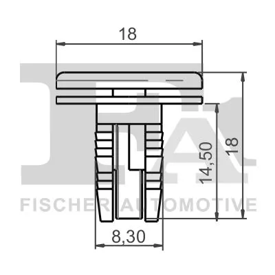 FA1 Clip, trim/protection strip (22-30001.25)