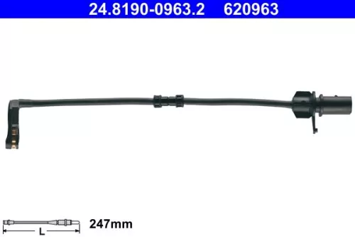 ATE Warning Contact, brake pad wear (24.8190-0963.2)