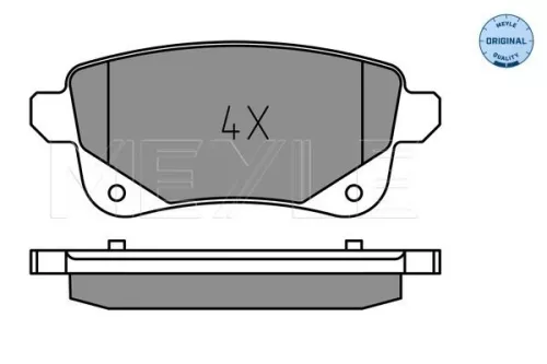 MEYLE Brake Pad Set, disc brake (0252482016)