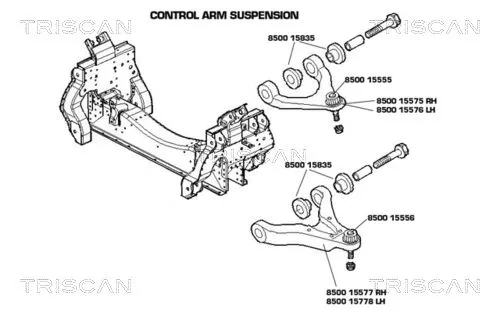 TRISCAN Control/Trailing Arm, wheel suspension (850015577)