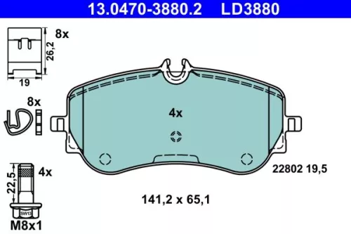 Brake Pad Set, disc brake