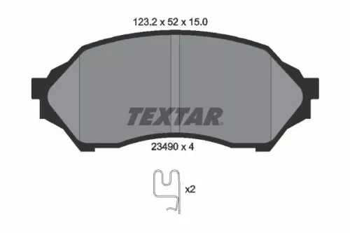 TEXTAR Brake Pad Set, disc brake (2349002)