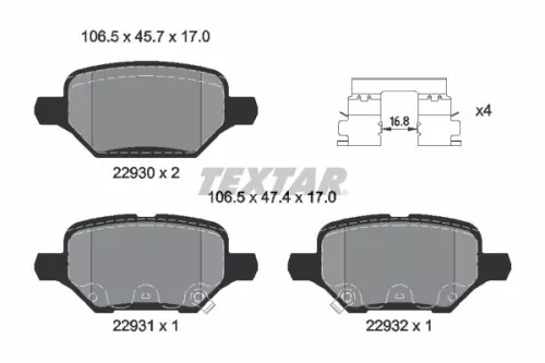 Brake Pad Set, disc brake