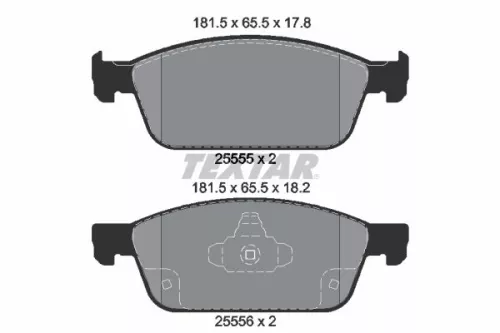 TEXTAR Brake Pad Set, disc brake (2555501)