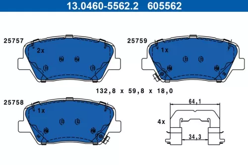 Brake Pad Set, disc brake