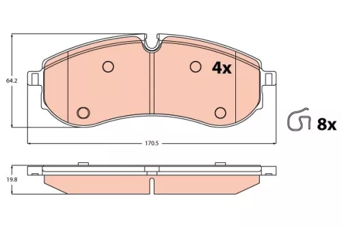 Brake Pad Set, disc brake