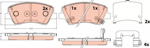 Brake Pad Set, disc brake