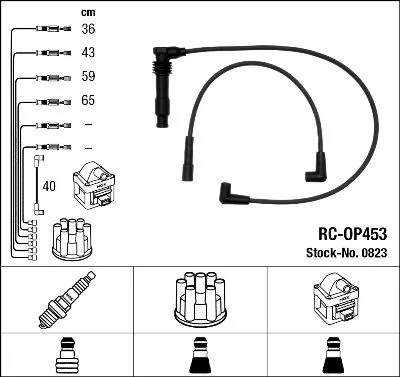 NGK Ignition Cable Kit (0823)