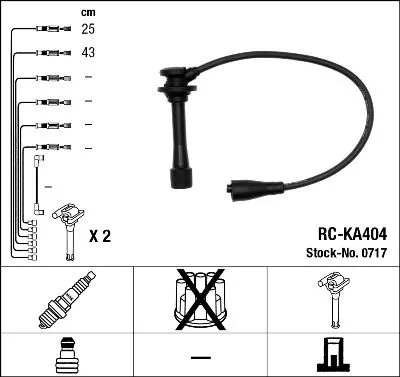 NGK Ignition Cable Kit (0717)