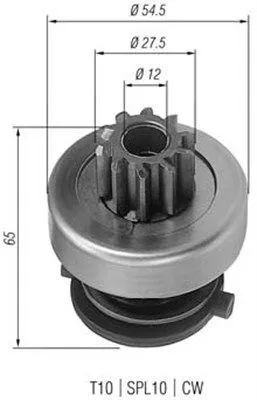 Pinion, starter