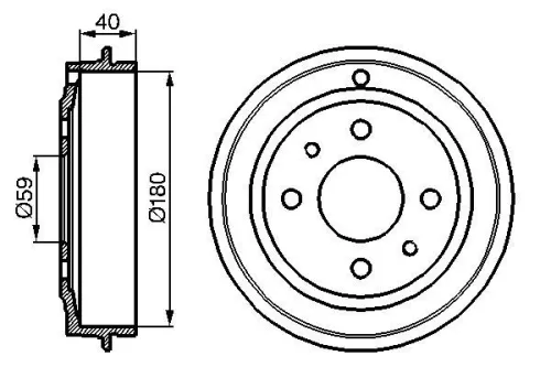 BOSCH Brake Drum (0 986 477 083)