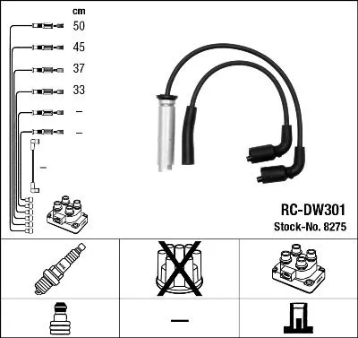 NGK Ignition Cable Kit (8275)
