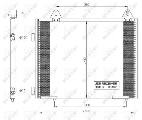 NRF Condenser, air conditioning (35351)
