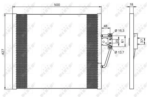 NRF Condenser, air conditioning (35587)