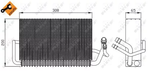 NRF Evaporator, air conditioning (36121)