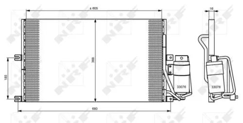NRF Condenser, air conditioning (35183)