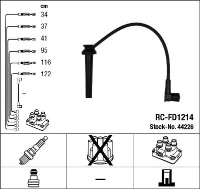 NGK Ignition Cable Kit (44226)