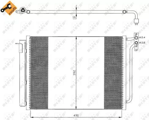 NRF Condenser, air conditioning (35406)