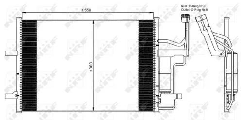 NRF Condenser, air conditioning (35508)