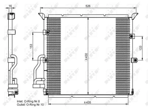 NRF Condenser, air conditioning (35586)