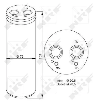 NRF Dryer, air conditioning (33205)