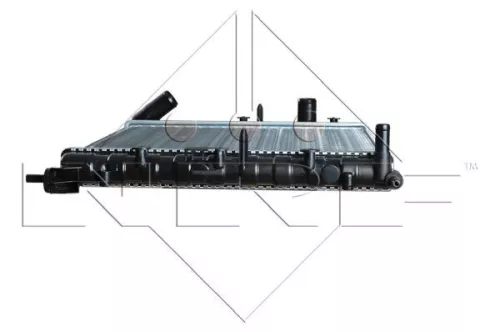NRF Radiator, engine cooling (58196)