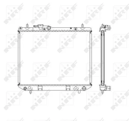 NRF Radiator, engine cooling (53536)
