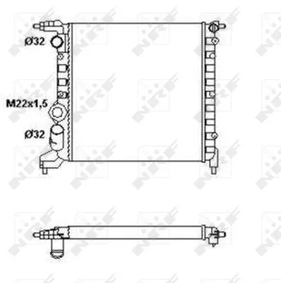 NRF Radiator, engine cooling (58783)
