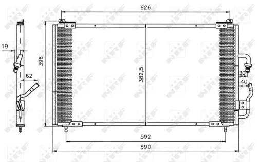 NRF Condenser, air conditioning (35153)