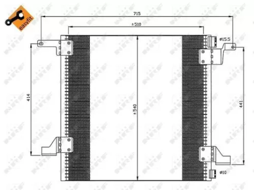 NRF Condenser, air conditioning (35526)