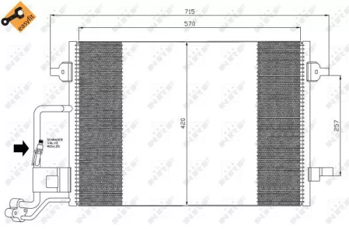 NRF Condenser, air conditioning (35359)