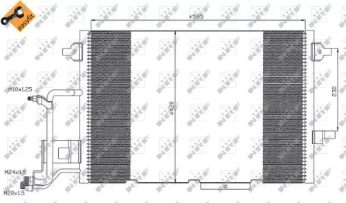 NRF Condenser, air conditioning (35317)