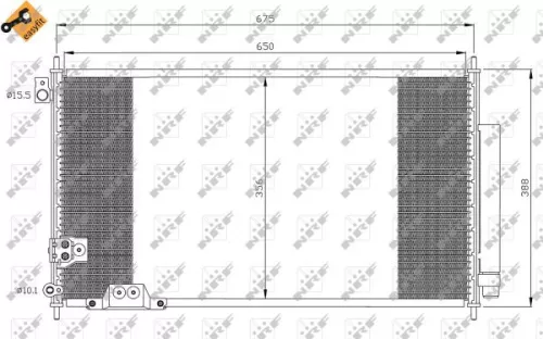 NRF Condenser, air conditioning (35740)