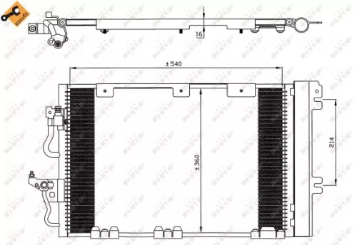 NRF Condenser, air conditioning (35556)