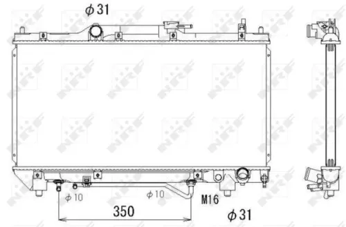 NRF Radiator, engine cooling (53264)