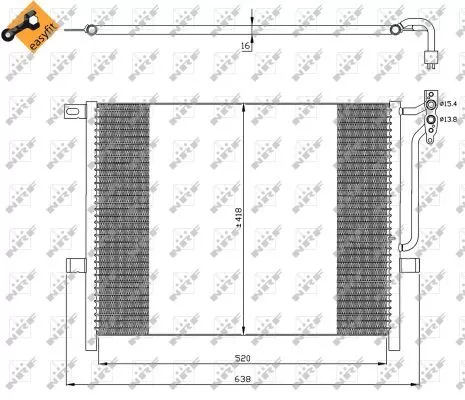 NRF Condenser, air conditioning (35589)