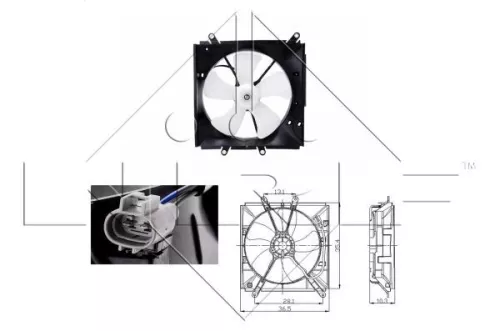 NRF Fan, engine cooling (47016)