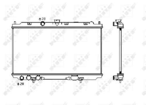 NRF Radiator, engine cooling (53427)