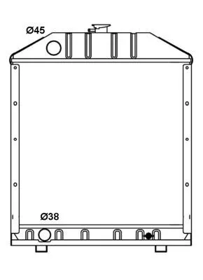 NRF Radiator, engine cooling (53664)
