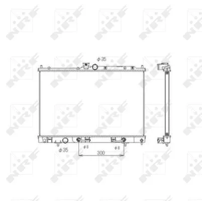 NRF Radiator, engine cooling (53594)