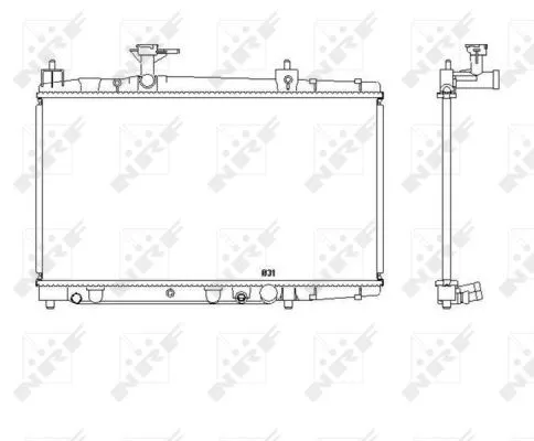 NRF Radiator, engine cooling (53448)
