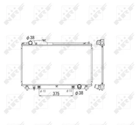 NRF Radiator, engine cooling (53584)