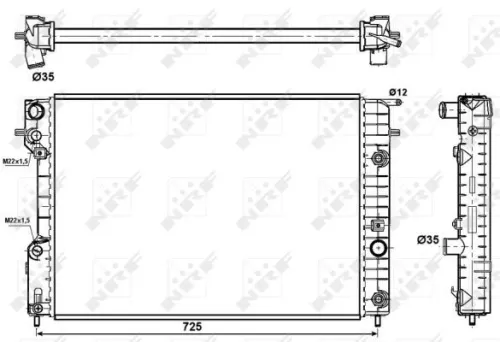 NRF Radiator, engine cooling (519689)